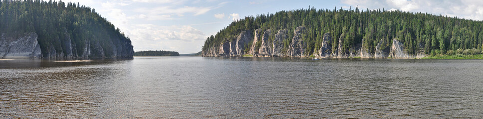 River panorama in the national Park 