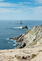 bretonische K&uuml;ste bei Pointe du Raz, Bretagne, Frankreich