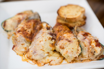 baked mussels with butter