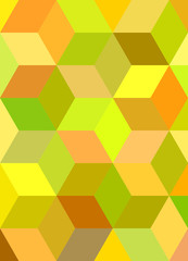 Colorful 3d cube mosaic background design