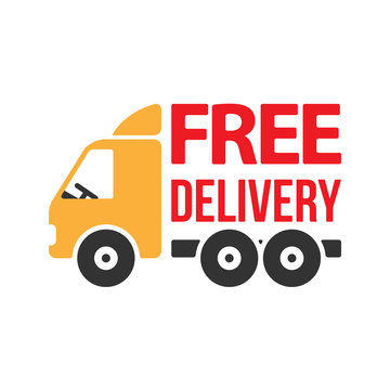 Free Delivery Icon. Flat Style. Vector