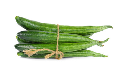 Snake gourd isolate on white background