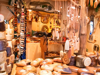 funfair and huts for the Christmas market