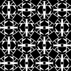 Abstract monochrome sells lattice pattern