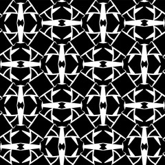 Abstract monochrome sells lattice pattern