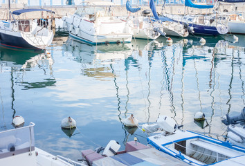 yachts parking in harbour