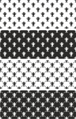 Trophy Or Cup Seamless Pattern Set