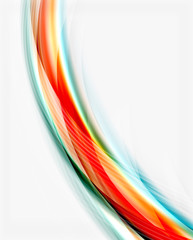 Naklejka premium Colorful modern wave line, business abstract layout