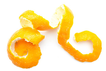 Naklejka na ściany i meble Orange twist of citrus peel