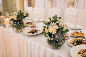 Wedding buffet table