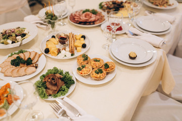 Wedding buffet table