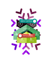 Christmas infographic business templates