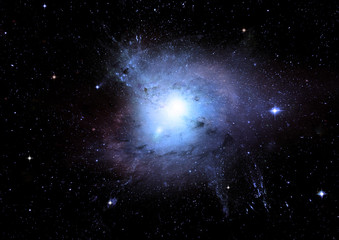 Obraz premium Stars, dust and gas nebula in a far galaxy