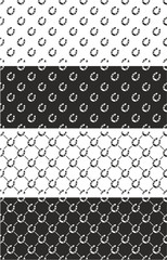 Lucky Horseshoe Seamless Pattern Set