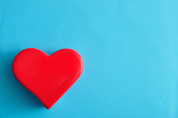 Valentine's Day. A red heart