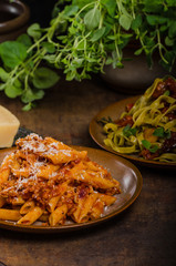 Pasta arrabiata delicious