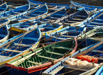 Fischerboote im Hafen Essaouira