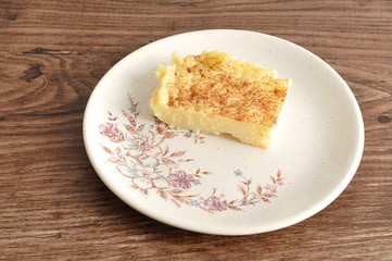 A slice of milk tart