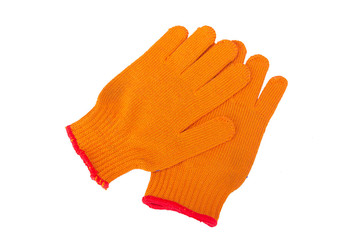 new Work Gloves Isolated On White.