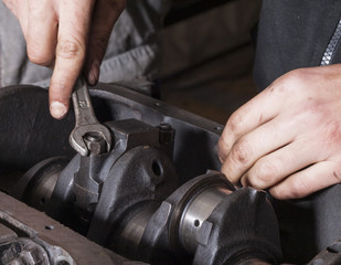 Repair car engine