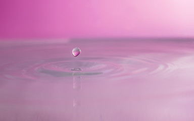Water drops falling