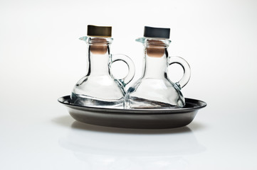 small bottle with a stopper for oils