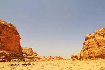 Fototapeta na wymiar Wadi Rum, Jordanie