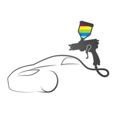 Paint spray gun auto design