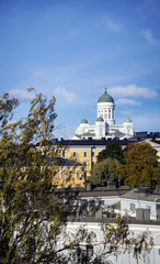 cathedral landmark and central helsinki view in finland