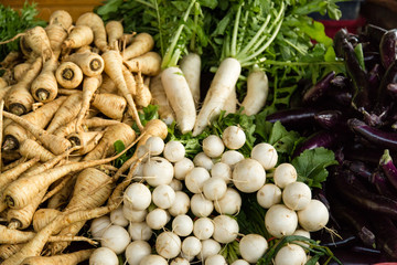 Vegetables at farmers market 