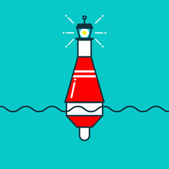 Buoy icon illustration