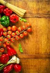 Pasta dinner ingredients