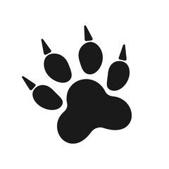 Footprints of animal paw. Web line icon. Abstract vector. For web and mobile applications, illustration design, creative business infographic, brochure, banner, presentation, concept poster, cover.