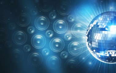 Blue Disco Background