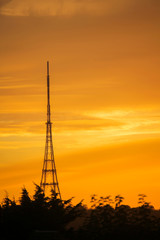 Transmitting Station at sunrise