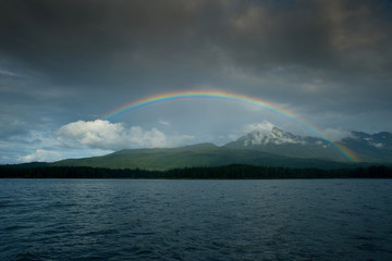 Rainbow, Glass Peninsula, Alaska