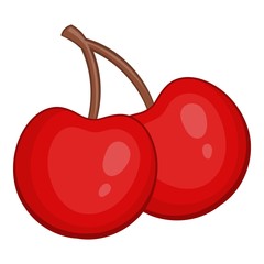 Cherry icon. Cartoon illustration of cherry vector icon for web