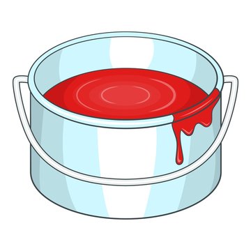 recommend clip art: Paint bucket icon. Cartoon illustration of paint bucket vector icon for web design