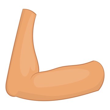 Elbow icon. Cartoon illustration of elbow vector icon for web design