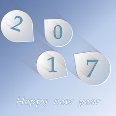 Happy New Year greeting card