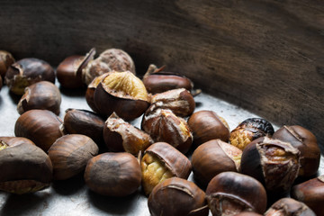 Chestnuts roasted