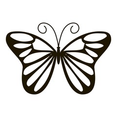 Day butterfly icon. Simple illustration of day butterfly vector icon for web