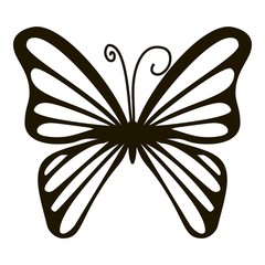 Naklejka premium Rare butterfly icon. Simple illustration of rare butterfly vector icon for web