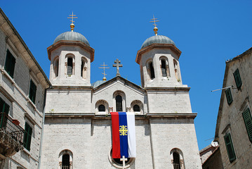 Fototapeta na wymiar Kotor (Montenegro): Serbian Orthodox church of St. Nicholas