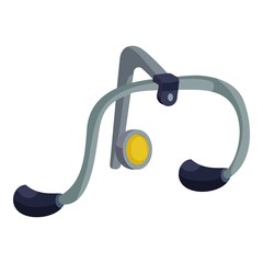 Handlebar icon. Isometric illustration of handlebar vector icon for web design