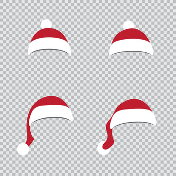 different Santa hats