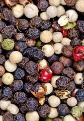 Background of colorful pepperorns
