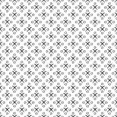 Seamless vector pattern. Black and white geometrical background with hand drawn circles, cross and rhombus. Simple design. Series of Hand Drawn Simple Geometrical Patterns.