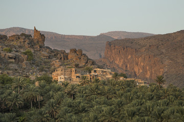 Fototapeta na wymiar Misfat al Abereen in Nizwa, Oman