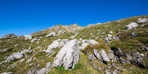 Bergstation Nebelhorn im Allgäu im Herbst